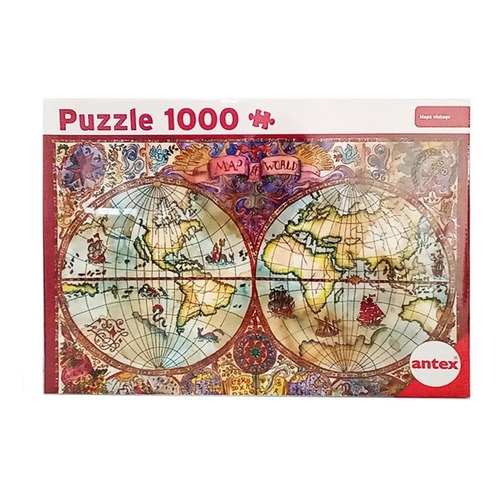 Antex Puzzle 1000 Piezas Mapa Vintage 3065
