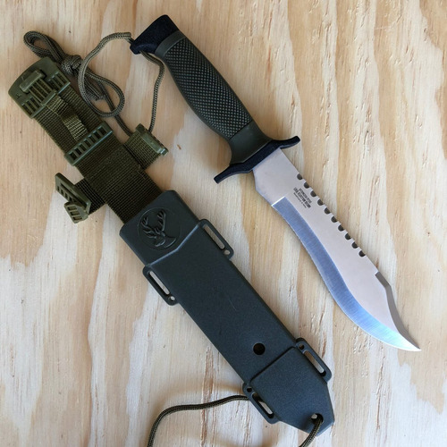 Cuchillo De Cacería Survivor Hk-6001s Plata Color Satin