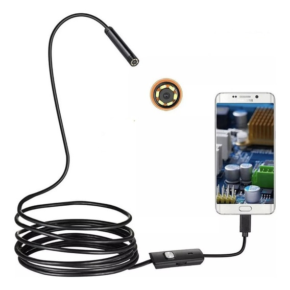 Boroscopio Endoscopio Android Pc Usb Inspeccion 7mm 2 Mtrs