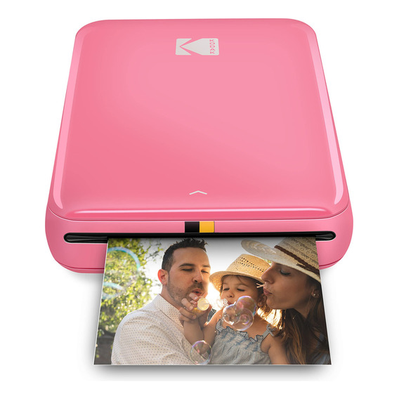 Kodak Step Instant Photo Printer Con Bluetooth/nfc, Tecnología Zink Y Aplicación Para Ios Y Android (rosa) Imprime Fotos Adhesivas De 2 X 3 Pulgadas