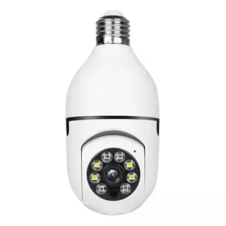 Cámara De Seguridad Vr Cam Lampara Espia V380 Con Resolución De 960p Visión Nocturna Incluida Blanca