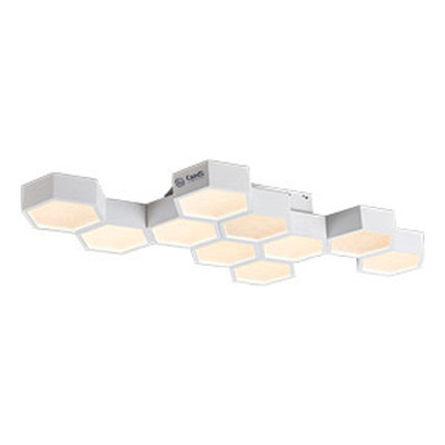 Plafon Led Panal 10 Luces High 54w Blanco Deco Moderno  