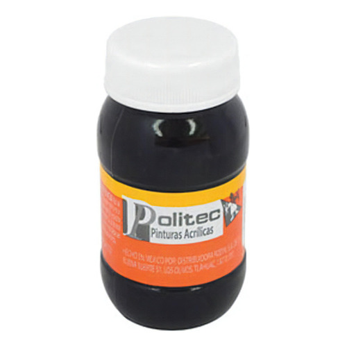 Pintura Politec Acrilica 100ml Serie 300 1 Color / 1 Pieza Color 302 Negro Intenso