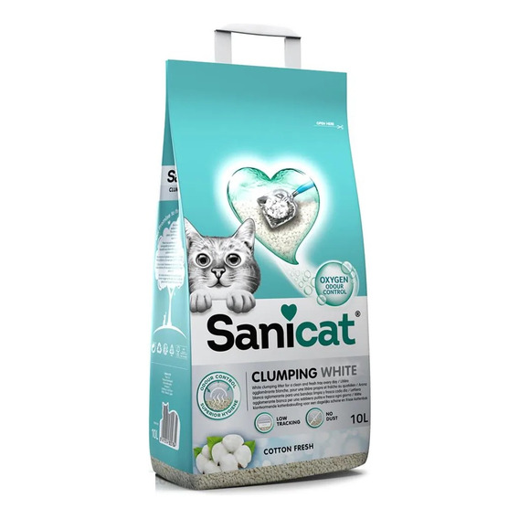 Arena Sanicat Clumping White Active 8,5 Kg-10lts