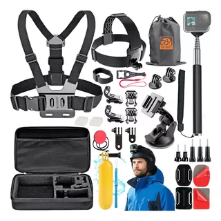 Kit De Acessórios Gopro Go Pro Hero Maleta Grande Case 5/4/3