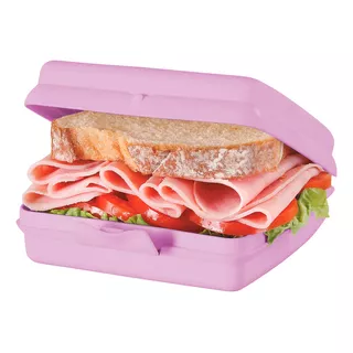 Tupper Sandwichera 650 Ml Tupperware Color Violeta