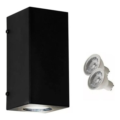 Pack X 4 Aplique Difusor Bidireccional 2 Led Gu10 Exterior