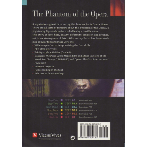 The Phantom Of The Opera Book + Cd By Gaston Leroux