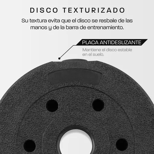 Set Mancuernas Altera Discos Ajustables + Pesa Rusa 15 Kg Color Negro