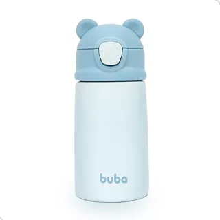 Copo Térmico Garrafa 320ml Bpa Free Ursinho Com Canudo Buba