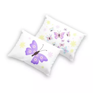 Almohadas De Mariposas 2 Fundas Doble Vista  