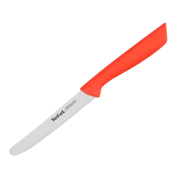 Cuchillo Sierra Tefal 10cm Colorfood Rojo