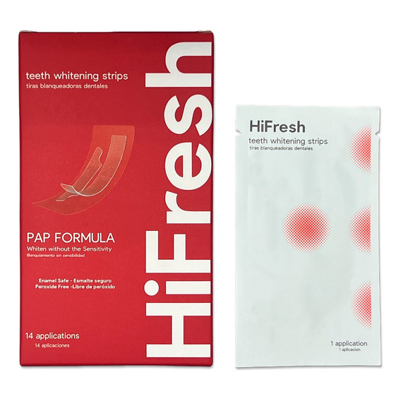 Hifresh Tiras Blanqueadoras Dental Dientes Sensibles X 14