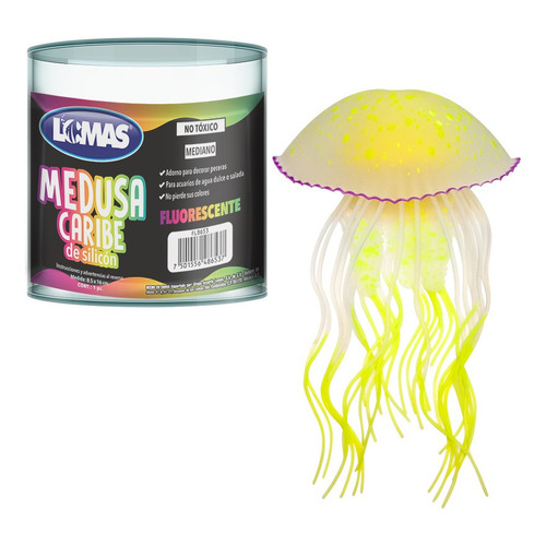 Decoración Medusa Caribe Fluorescente Colores Surtidos
