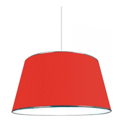 Lampara Colgante Pantalla Negra Y Cromo Apto Led Luz Desing