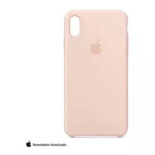 Capa Para iPhone XS Max Silicone Areia Rosa Apple Mtfd2zm/a