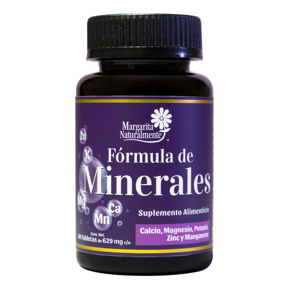 Formula De Minerales (60 Tabletas) Margarita Naturalmente Sabor Natural