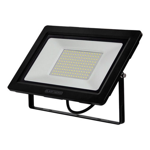 Foco LED para jardín, 50 W, luz negra y cubierta blanca, carcasa negra, luz blanca fría, 110 V/220 V
