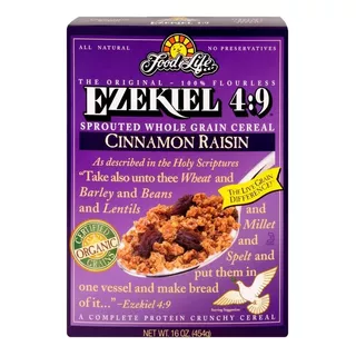 Cereal De Grano Germinado Cinnamon Raisin Ezekiel 4:9  454g