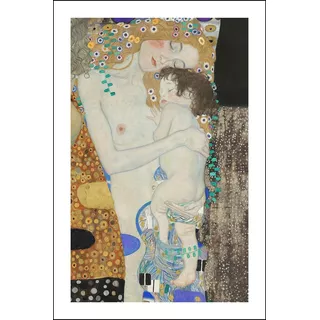 Lamina Fine Art Tres Edades De La Mujer Detalle Klimt 60x90