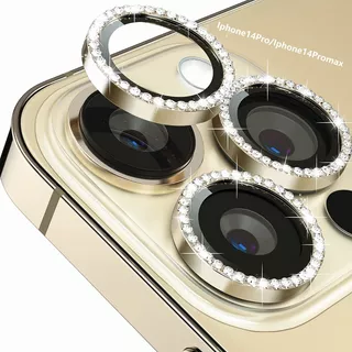Protector Lente Camara Para iPhone 14 Brillos Mica 3d