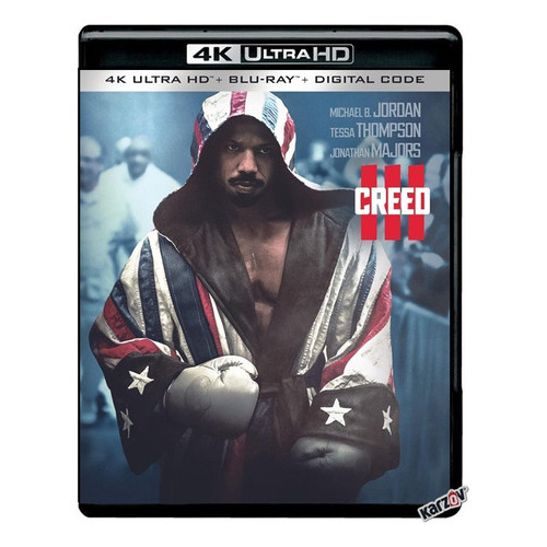 Creed 3 Tres Michael B Jordan Pelicula 4k Ultra Hd + Blu-ray