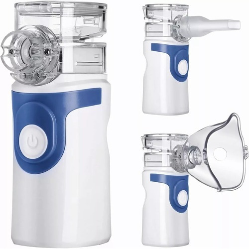 Nebulizador Portátil Inhalador Ultrasónico Niños Y Adultos Color Azul