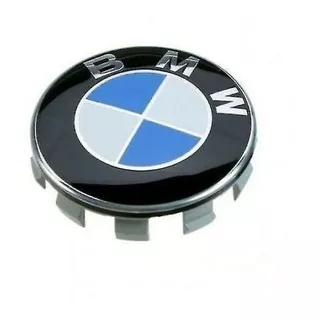 Tapa Centro De Rin Para Bmw Color Azul Y Negro