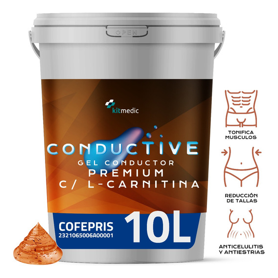 Gel Conductor Body&face L-carnitina Reduce Reafirma 10 Lt/kg