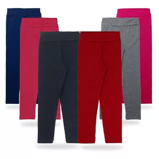 Combo De 6 Calças Legging Infantil 