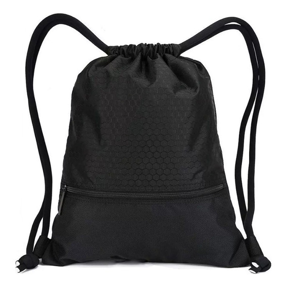 Mochilas Deportivas Con Cordon Negra Impermeable, Gym Viaje