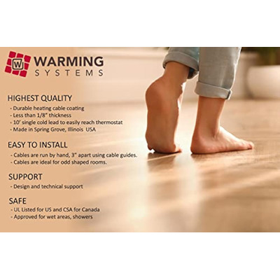 85 Sqft Warming Systems 120 V Electric Tile Radiant Floor