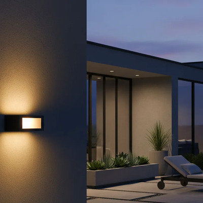 Aplique Exterior Tridireccional 1xe27 Negro 2203 Acero Negro