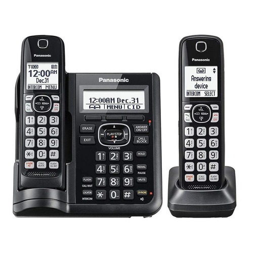 Teléfono Panasonic KX-TGF572 inalámbrico - color negro