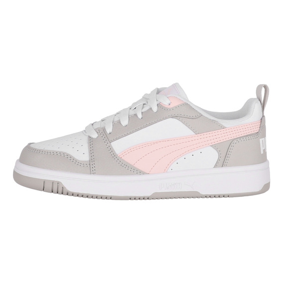 Zapatilla Puma Rebound V6 Low Mujer White/pink/gray