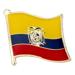 Pin Metalico Broche Bandera Ecuador Pasaporte Viaje Pais