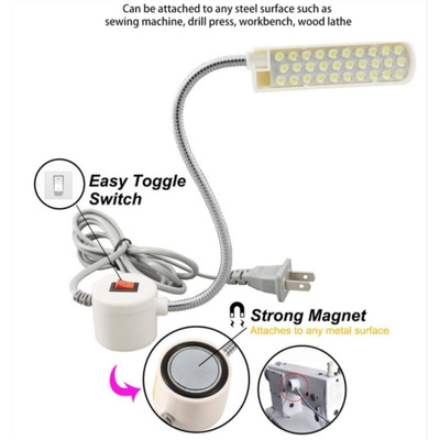 Lampara Para Maquina De Coser Y Multiusos Con Iman