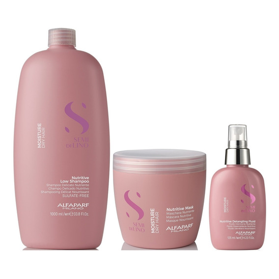 Shampoo 1000ml + Mascarilla + Spray Alfaparf Moisture