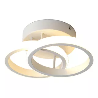 Luminária De Teto Plafon Led 3 Cores: Circulos 24x16x10cm
