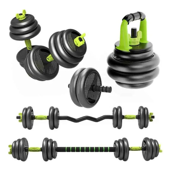 Set Mancuernas 15 Kg + Kettlebell