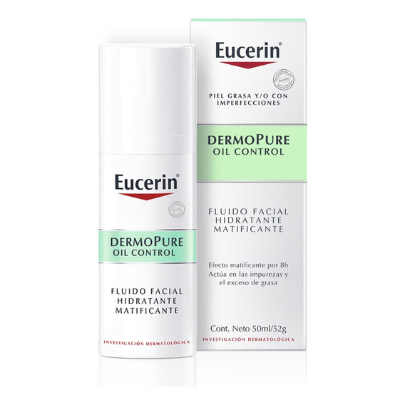 Eucerin Dermopure Oil Control Fluido Facial Matificante 50 M Momento de aplicación Día/Noche Tipo de piel Graso