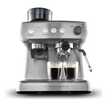 Cafetera Espresso Oster Perfect Brew 15 Bar Molino Integrado Color Acero Inoxidable