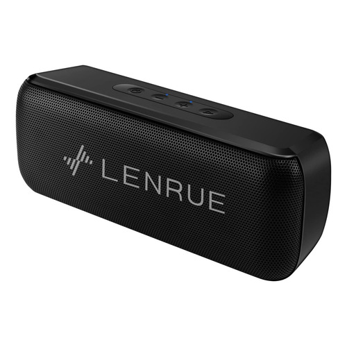 Lenrue Altavoz Bluetooth, Altavoces Portátiles Inalámbricos Color Negro Mate Negro 110v