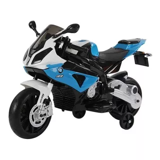 Moto Electrica Montables Niños Carro Bmw Pito Recargable Color Azul