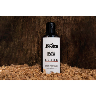 Balm Para Barba Hidratante Black 140ml - Barba De Lenhador