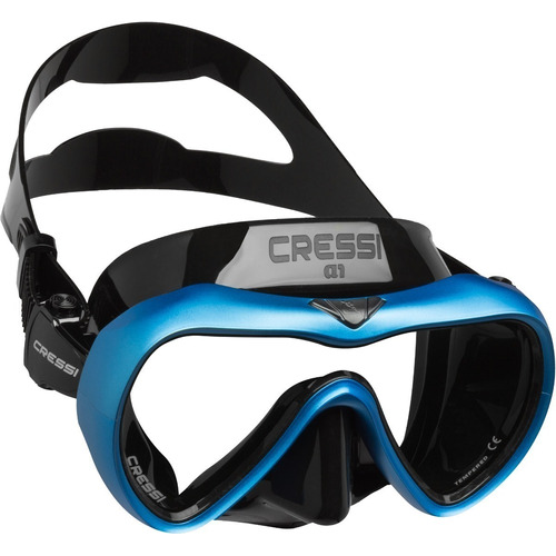 Visor Máscara Cressi A1 Para Buceo Y Snorkeling Color Azul