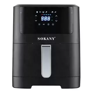 Freidora De Aire Digital Sokany 8l \2000w \ 80°c Hasta 200°c Color Negro 2000