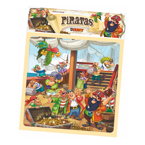 Puzzle Rompecabezas Piratas 25 Piezas Duravit - 48