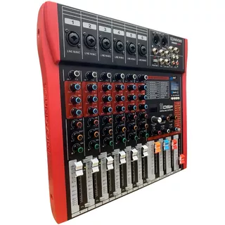 Mesa De Som Soundvoice 6c Mr602 Rubi C/ Interface E Efeito