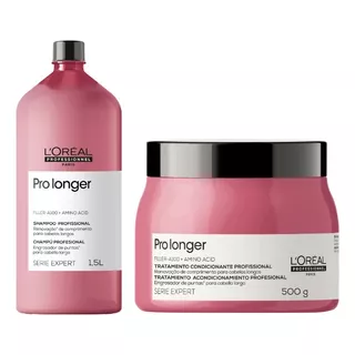 Kit Loreal Pro Longer Shampoo 1500ml + Mascara 500g